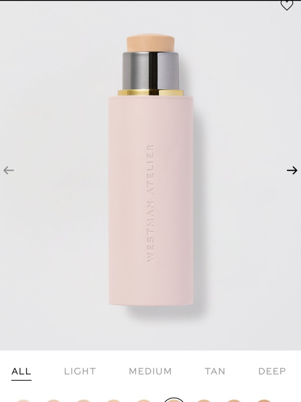 Westman Atelier Foundation Stick — Pink Case with Cream Shade III